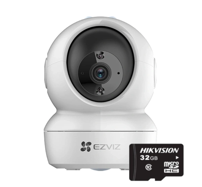 Комплект камера + карта памяти Ezviz H6c + Hikvision HS-TF-L2/32G