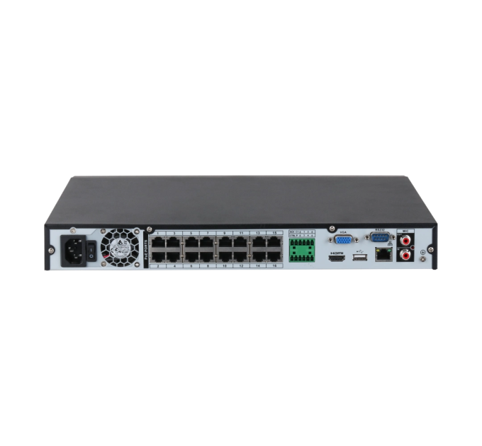 Видеорегистратор Dahua DHI-NVR2216-16P-I2 16-канальный 1U PoE 2HDD WizSense