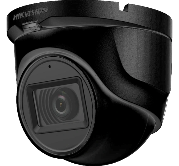Turbo HD видеокамера Hikvision DS-2CE76H0T-ITMFS (Black)(AVINET) 5МП (2.8мм) с микрофоном