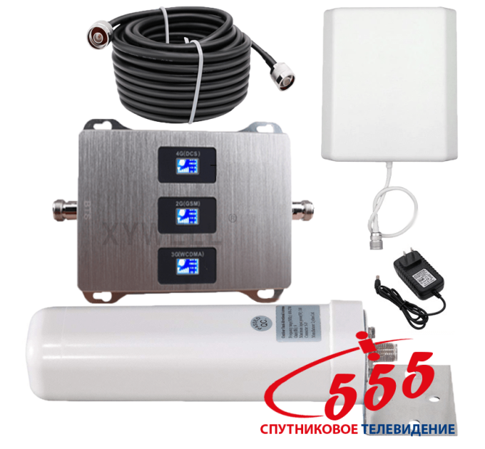 Бюджетный комплект усиления мобильной связи 2G/3G/4G